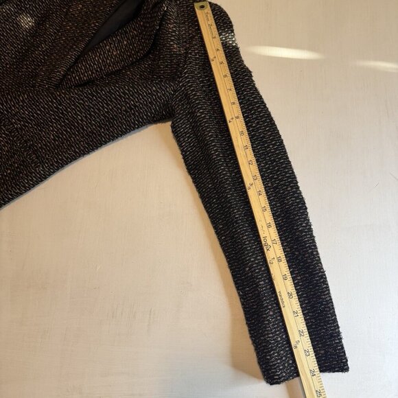 Vintage Dana Buchman Blazer Jacket Size 4 Shimmering Wool Viscose Tweed Lined - Picture 8 of 11